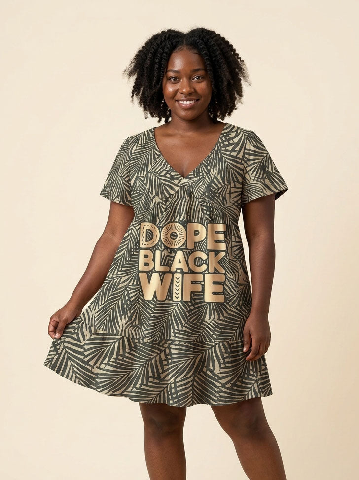 Dope Black Wife Floral Dress