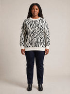 "Milia" Sweatshirt — front view on model