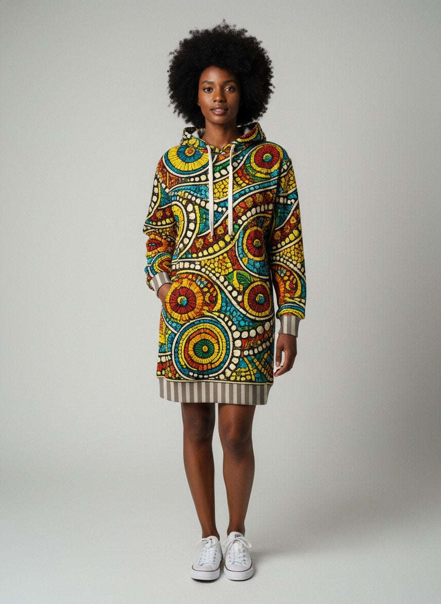 "Taji" Hoodie Dress Promo