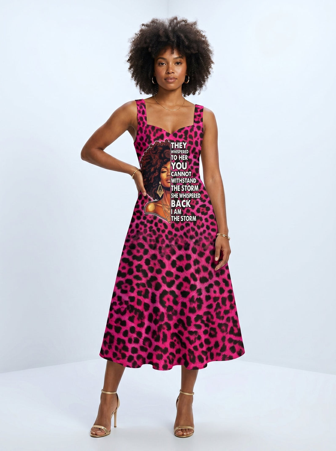 "Unstoppable" Pink Leopard Corset Dress