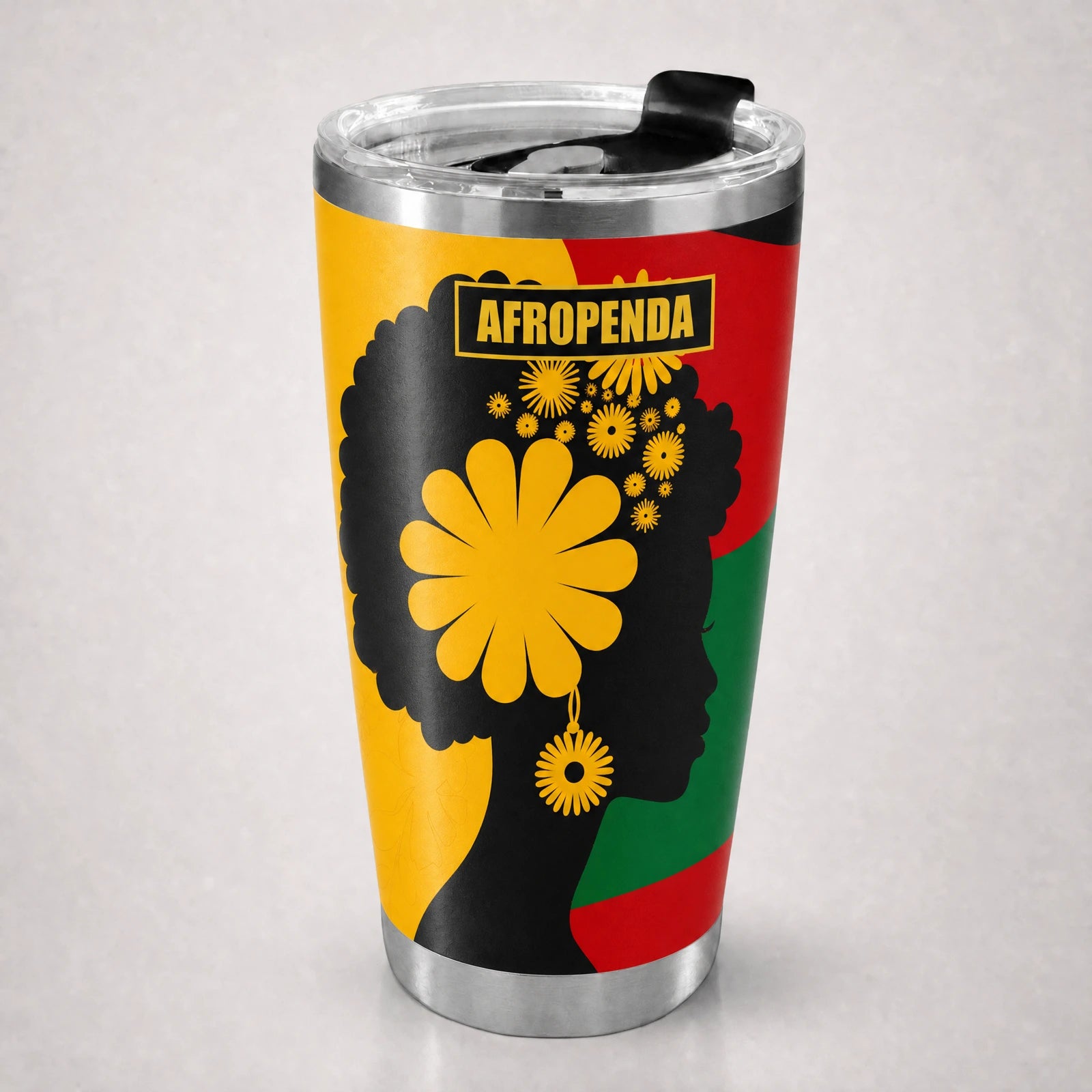"Furaha" Tumbler — front view, studio