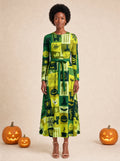 "Karamu" Halloween Long Sleeve Midaxi Dress