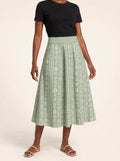"Oshun Verde" Twirl Skirt
