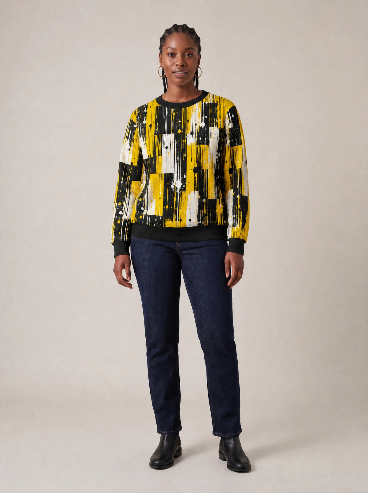 "Mvua" Sweatshirt — front view on model