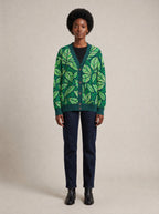 "Jani" Cardigan — front view on model