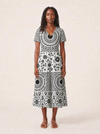 "Mwanga" V Neck Midi Dress Promo