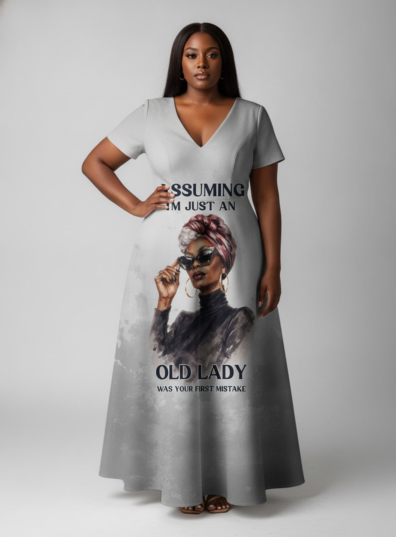 Seasoned Short Sleeve Maxi Dress