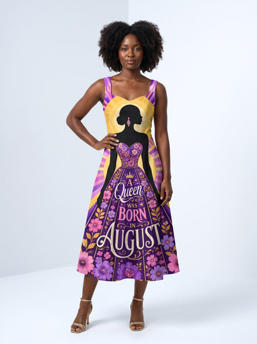 "August Queen Purple Bloom" Corset Dress