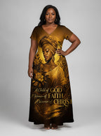 "Zuri" Short Sleeve Maxi Dress