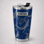 "Pwani" Tumbler — front view, studio