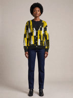 "Mvua" Cardigan — front view on model