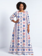 "Uhuru" Long Sleeve Maxi Dress