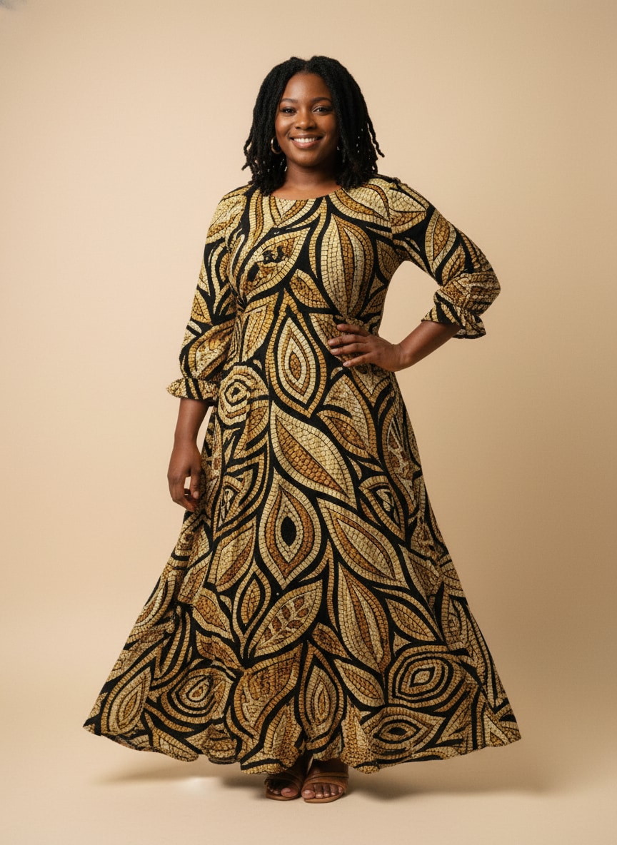 Ashanti Long Sleeve Maxi Dress