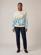 "Samaki" Sweatshirt — front view on model