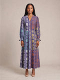 "Oshun Zamani" Long Puff Sleeve Dress
