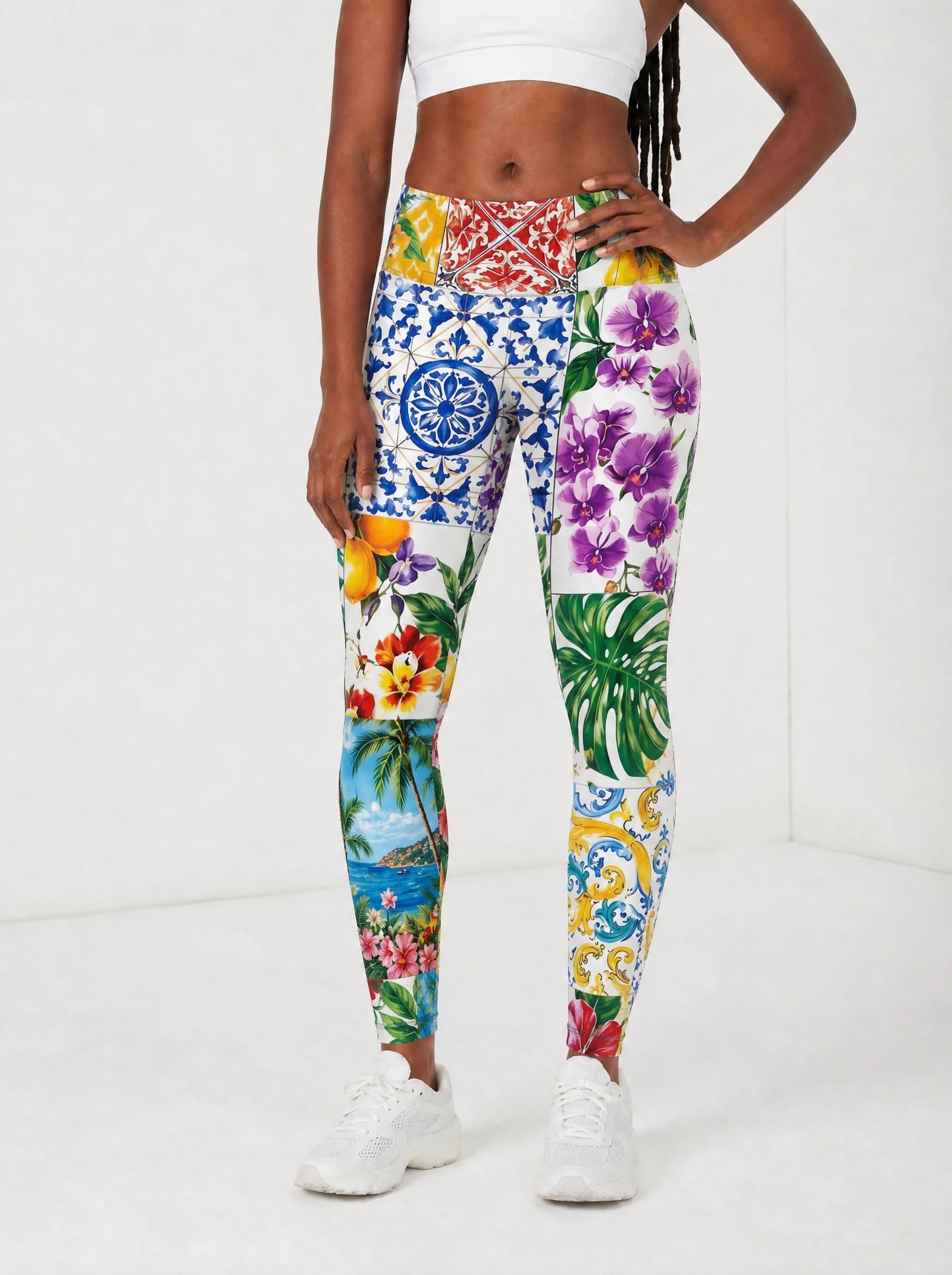 "Kisiwa" Leggings — front view on model