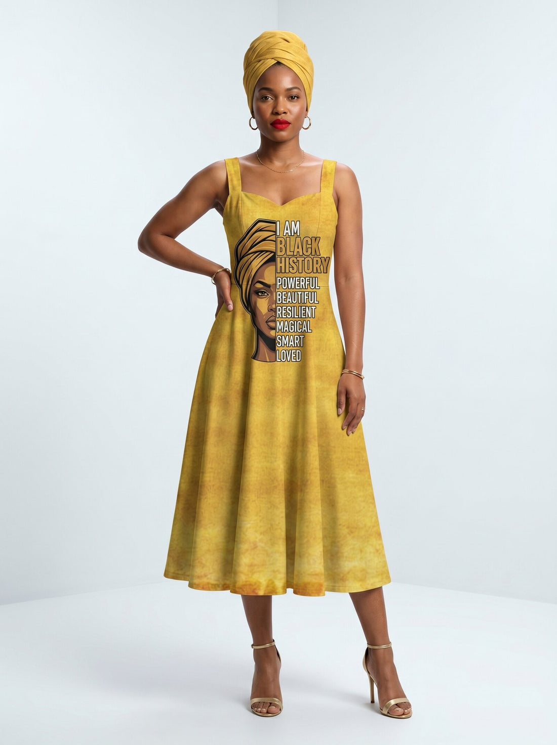 I am Black History Corset Dress