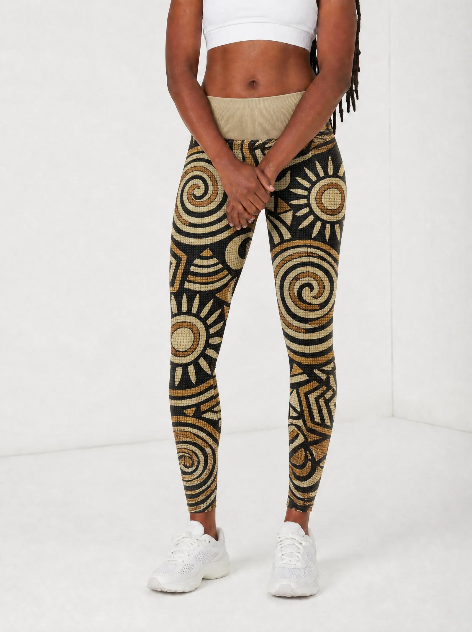 Sahara Leggings — front view on model