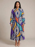 "Johari" Long Puff Sleeve Dress