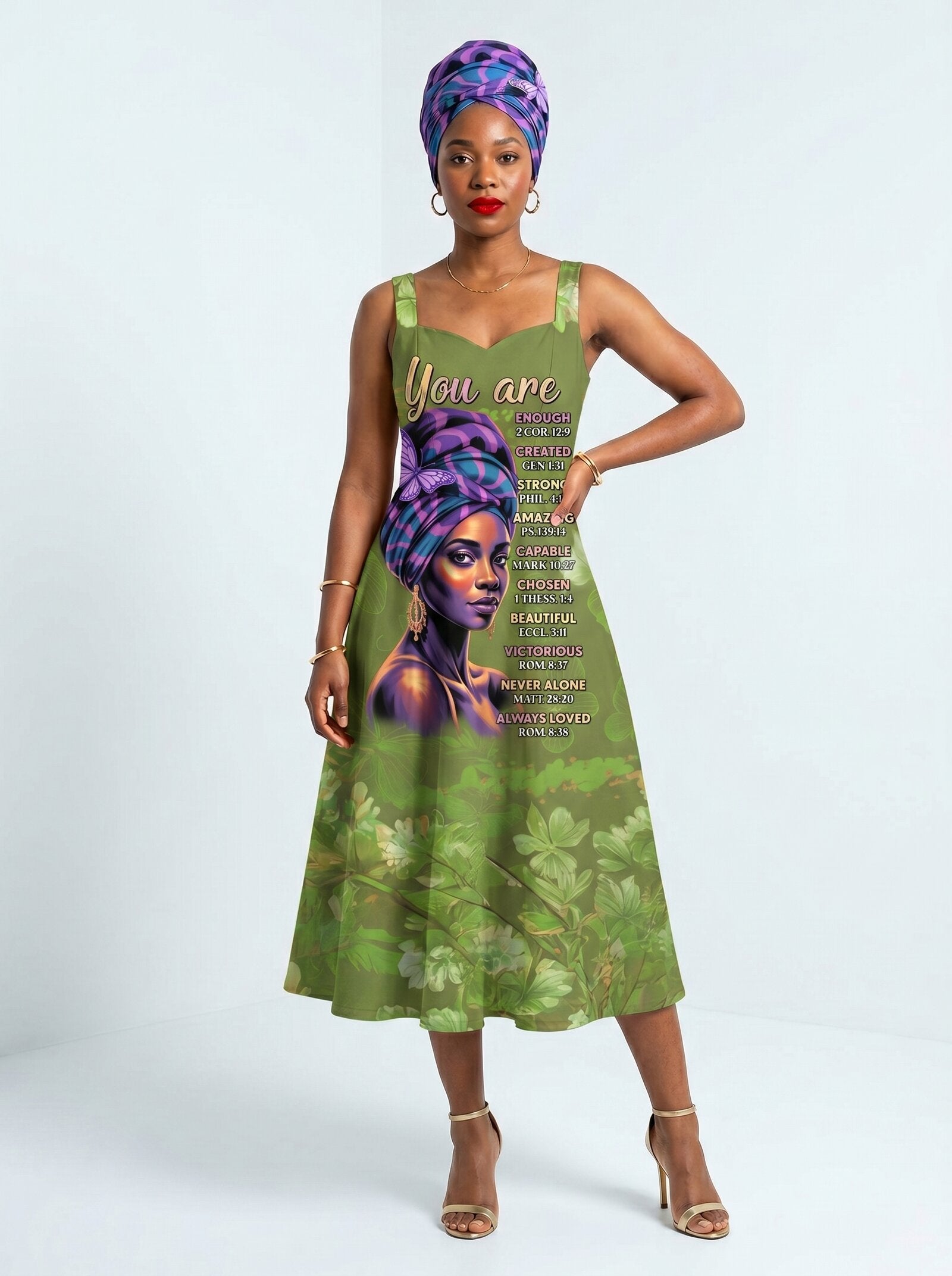 "Green Orchid" Corset Dress