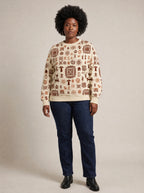 "Hadithi" Sweatshirt — front view on model