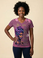 Pink Orchid V-neck T-shirt