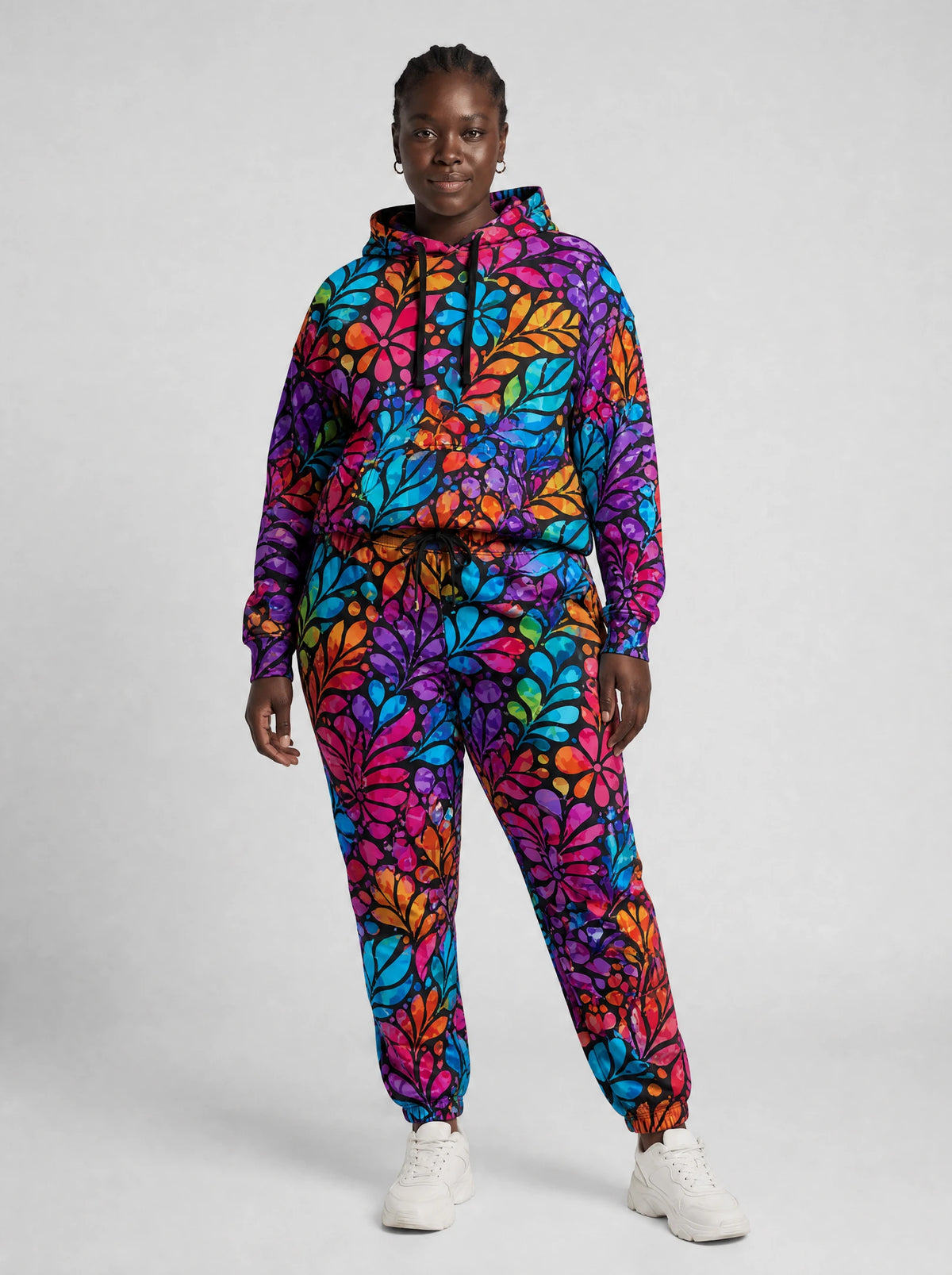 "Rangi" Hoodie & Jogger Set — front view on model