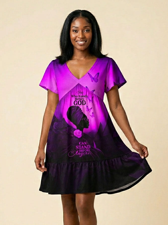 "Selah" Purple Floral Dress