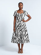 "Milia" Sweetheart Midi Dress