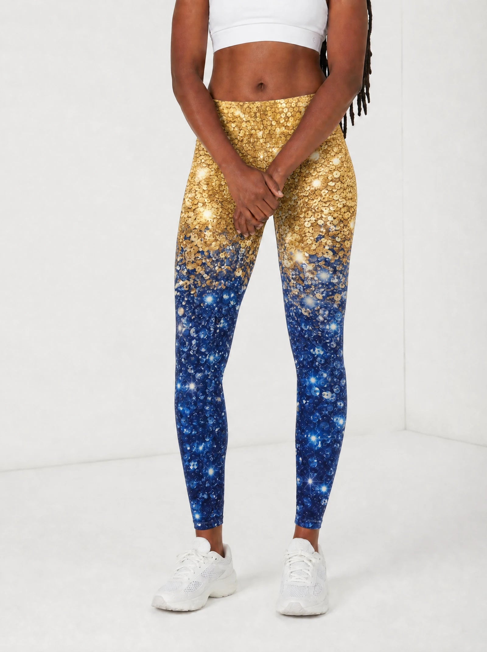 "Angaza" Leggings — front view on model