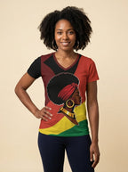 Black History V-Neck T-Shirt