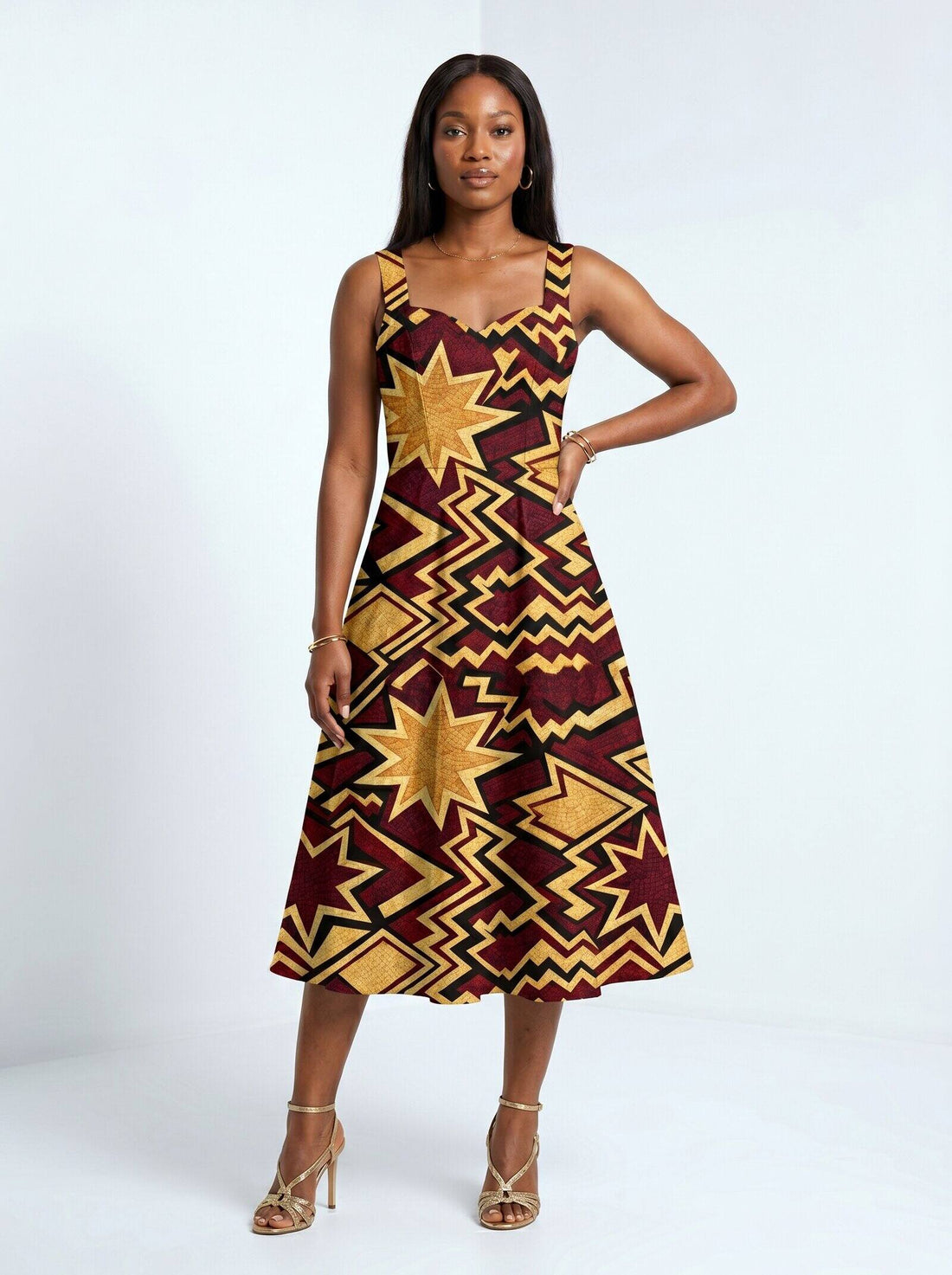 Burgundy Sheba Corset Dress