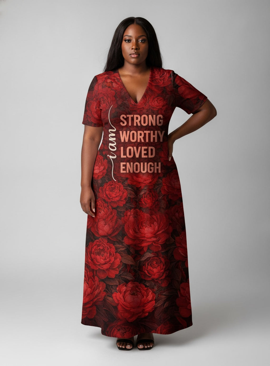 "Tosha" Short Sleeve Maxi Dress