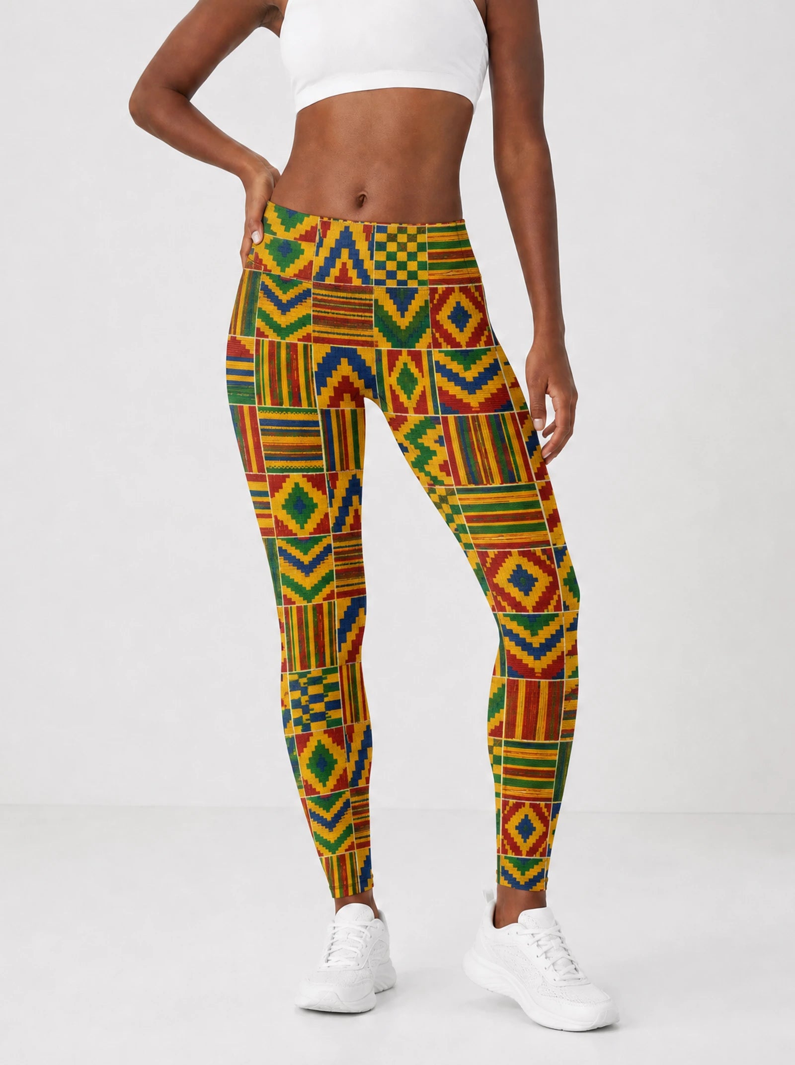 "Kumasi" Leggings — front view on model