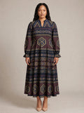"Msuko" Long Puff Sleeve Dress
