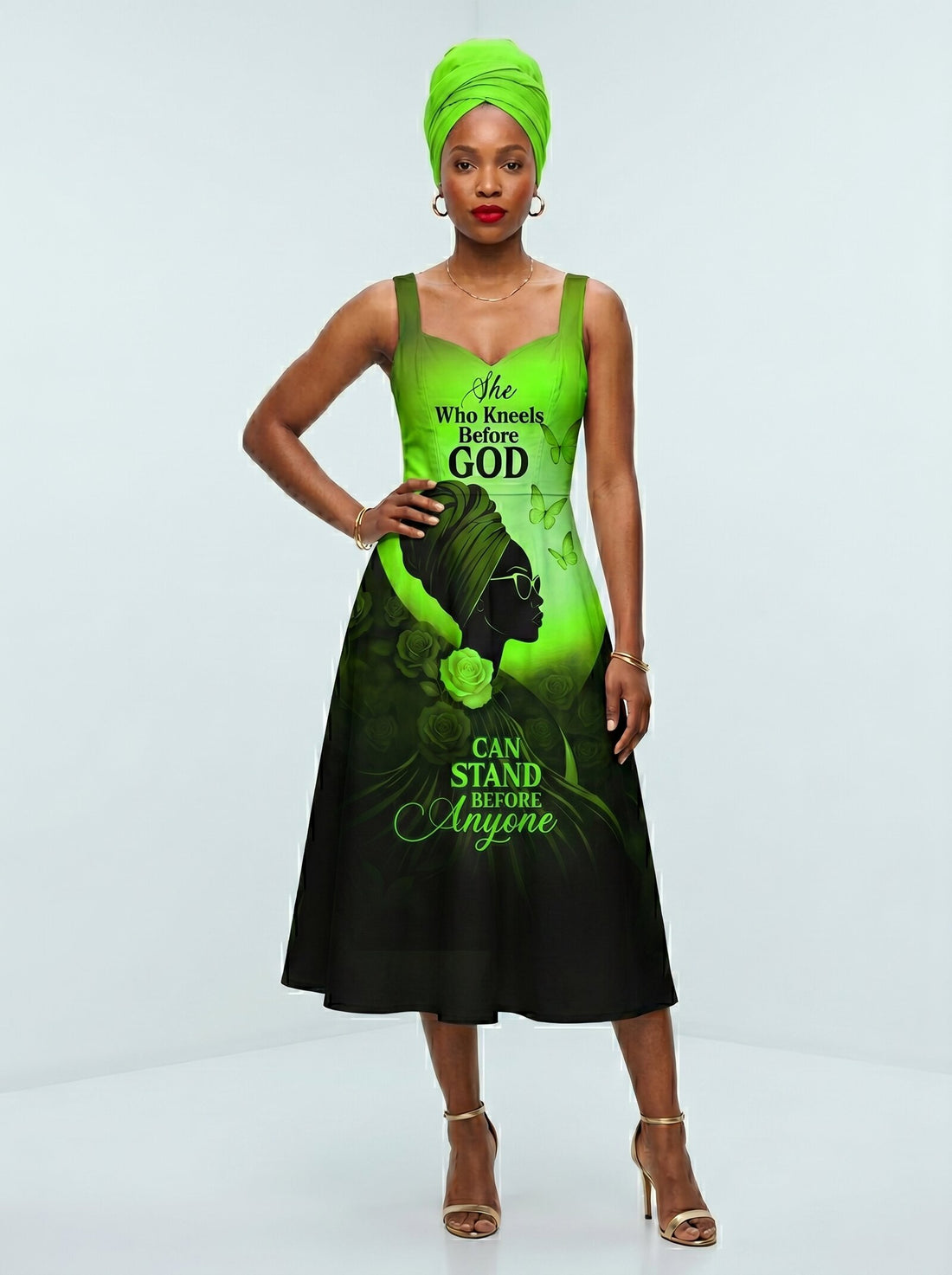 "Selah" Green Corset Dress