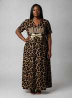"Mama" Short Sleeve Maxi Dress
