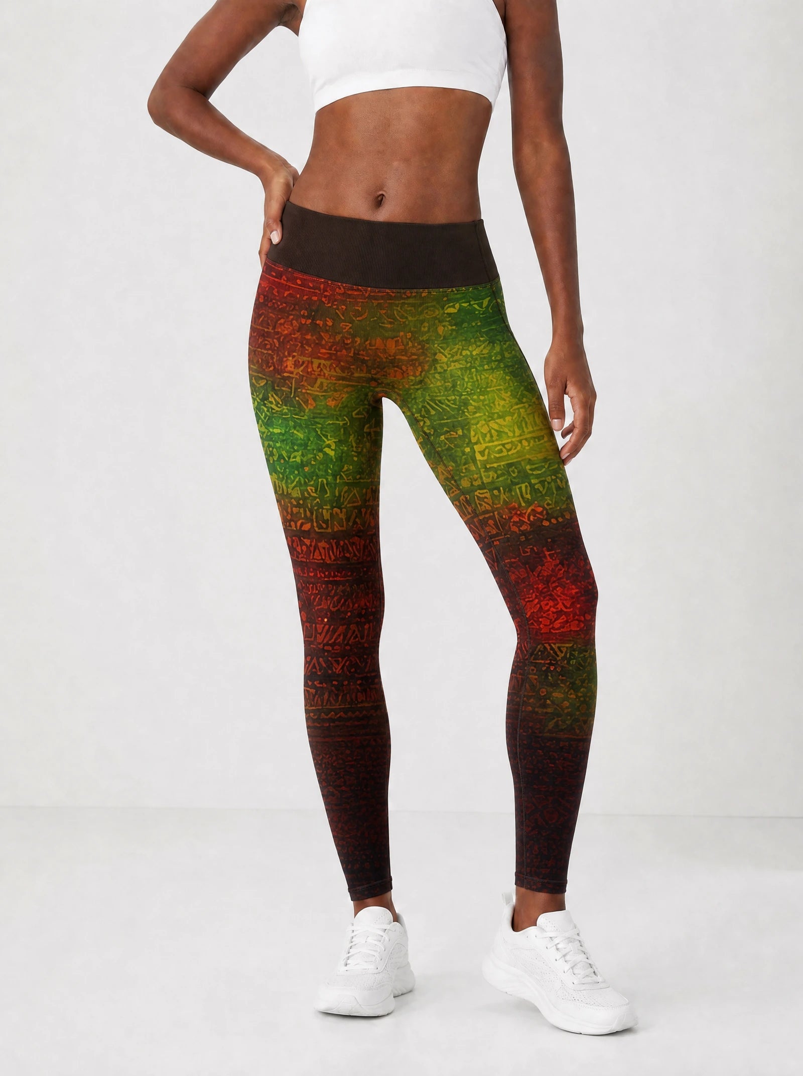 One Love Leggings — front view on model