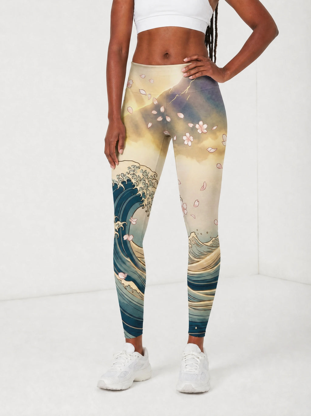 "Wimbi" Leggings — front view on model