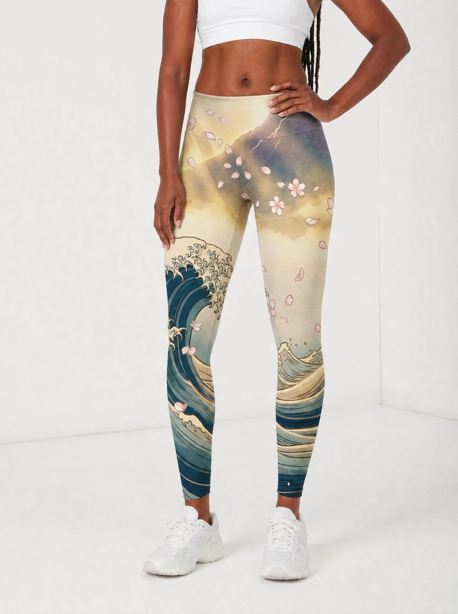 "Wimbi" Leggings — front view on model