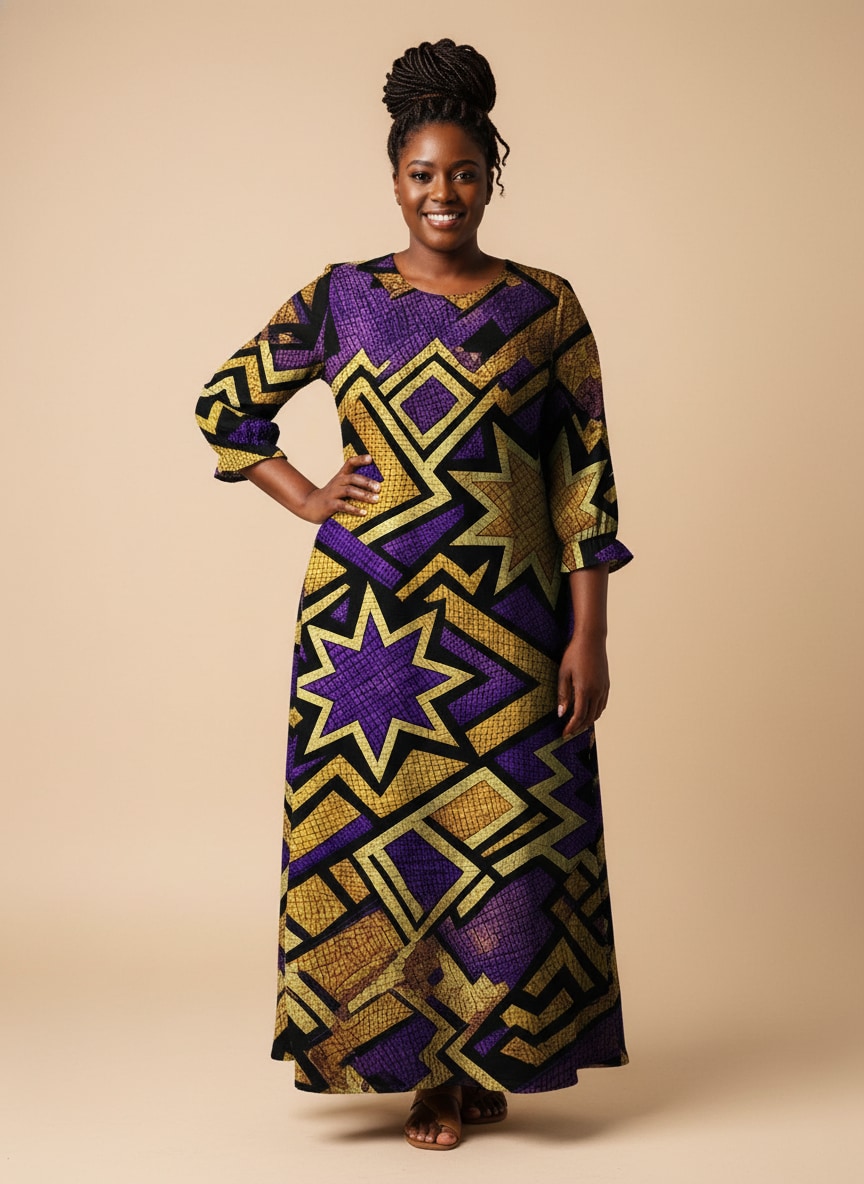Sheba Long Sleeve Maxi Dress