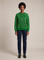 "Asili Emerald" Sweatshirt — front view on model