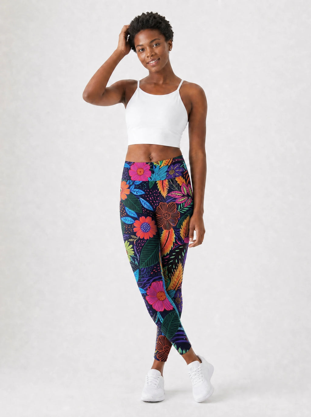 "Bustani" Leggings — front view on model