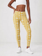 "Oshun Dhahabu" Leggings — front view on model