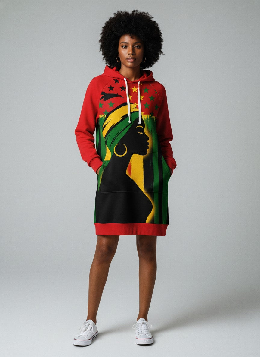 "Kwanza" Hoodie Dress Promo