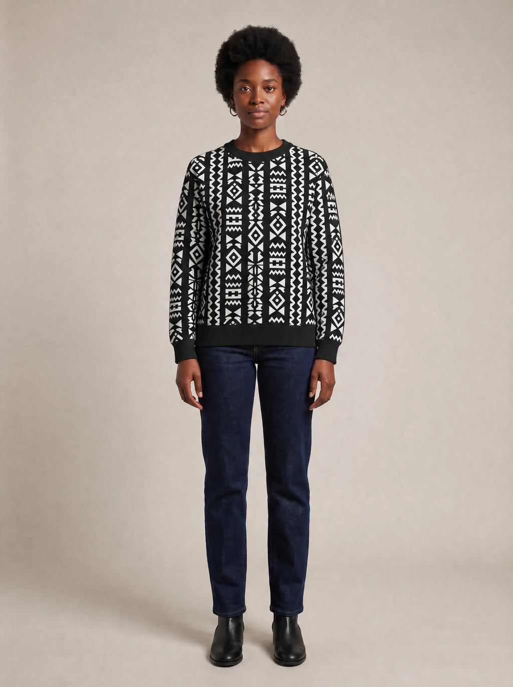 "Kuba" Sweatshirt — front view on model