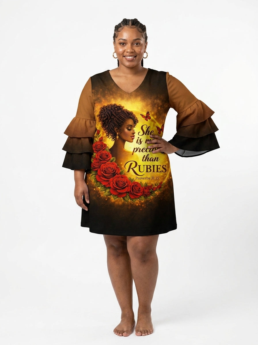 "Thamani" Stacked Ruffle Dress & Leggings Deal