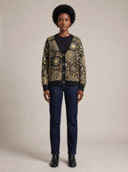 "Sahara" Cardigan — front view on model