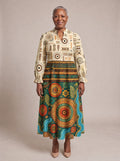 "Mto" Long Puff Sleeve Dress