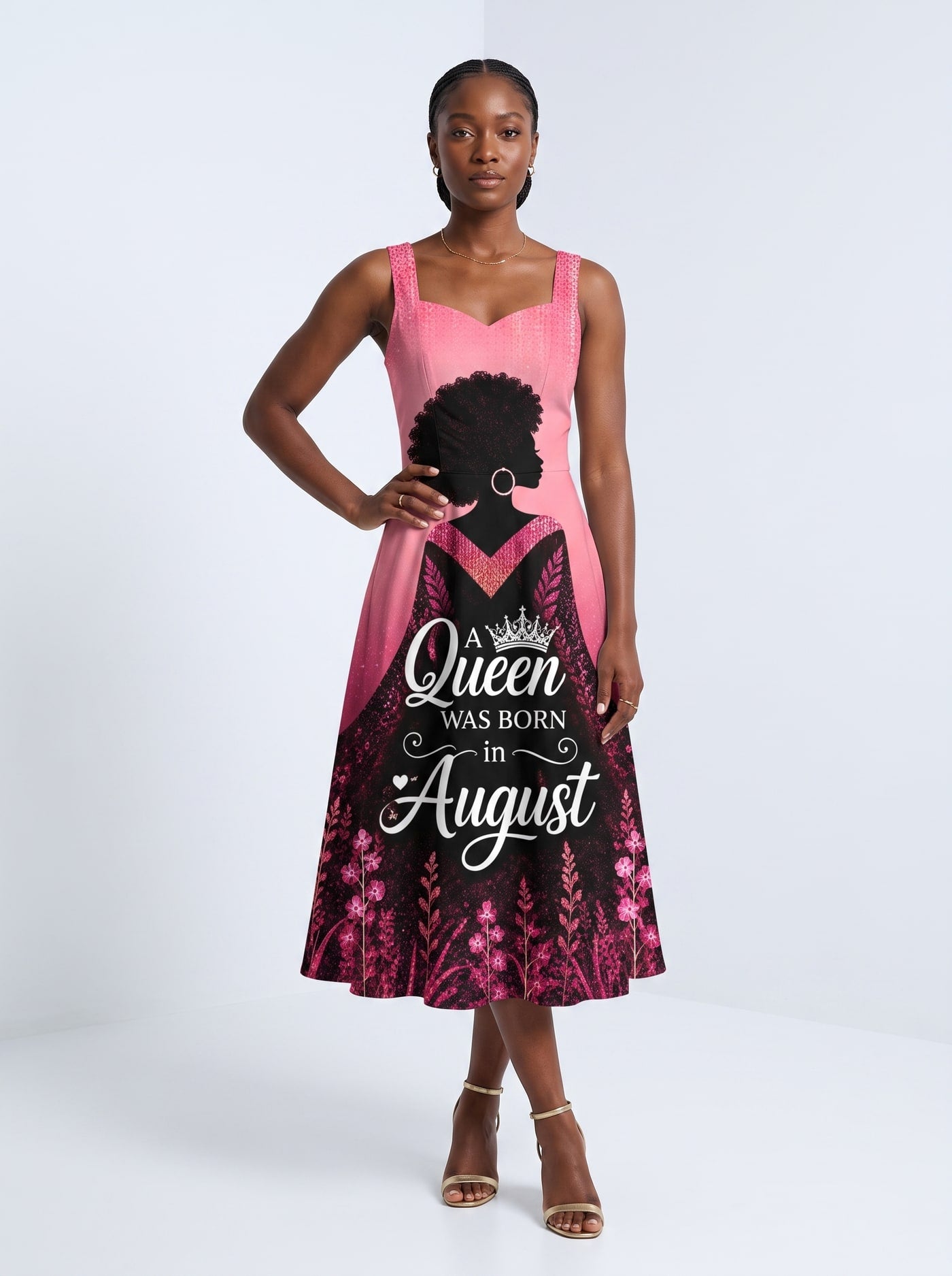 "August Queen Pink" Corset Dress